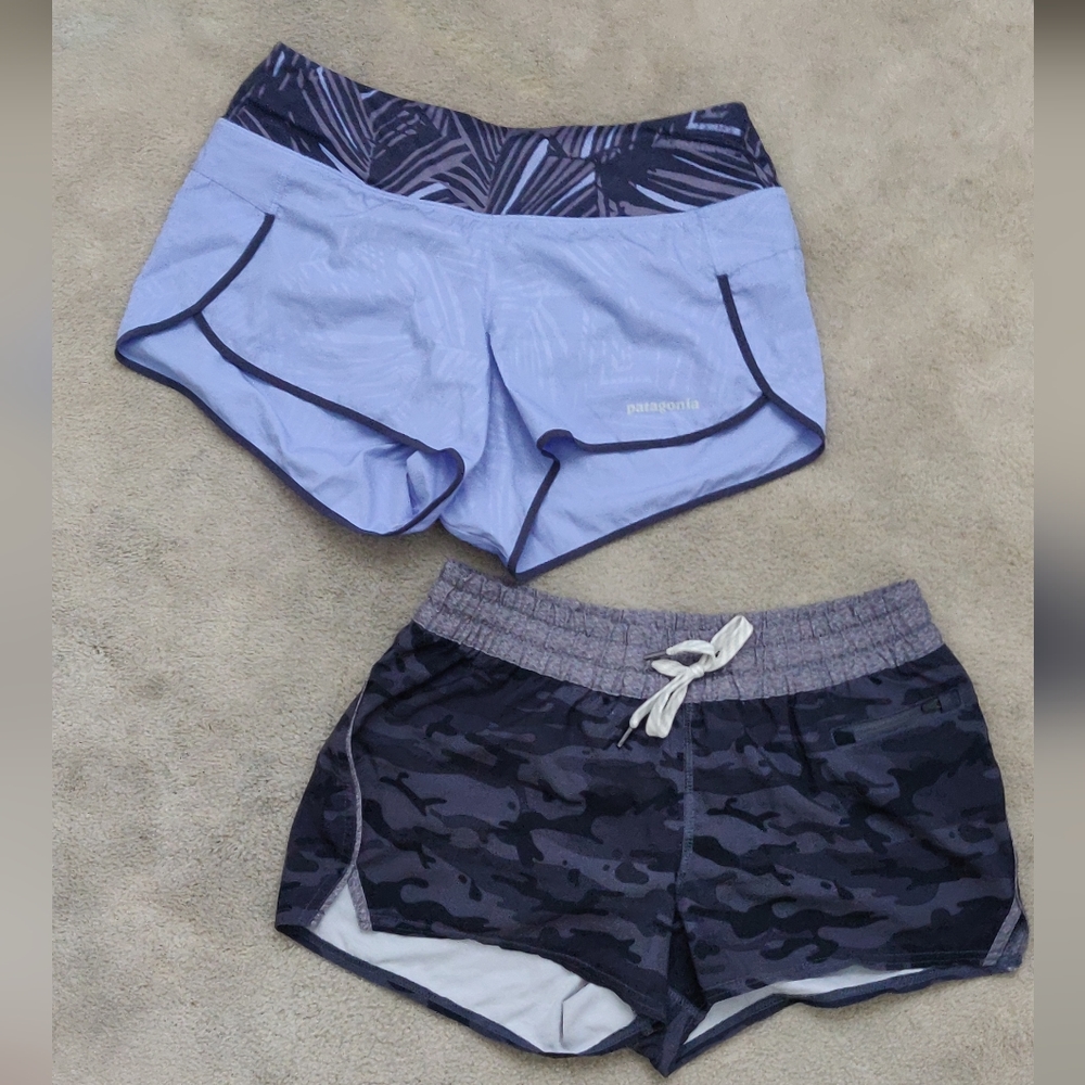 Patagonia trail shorts & Vuori Clementine shorts